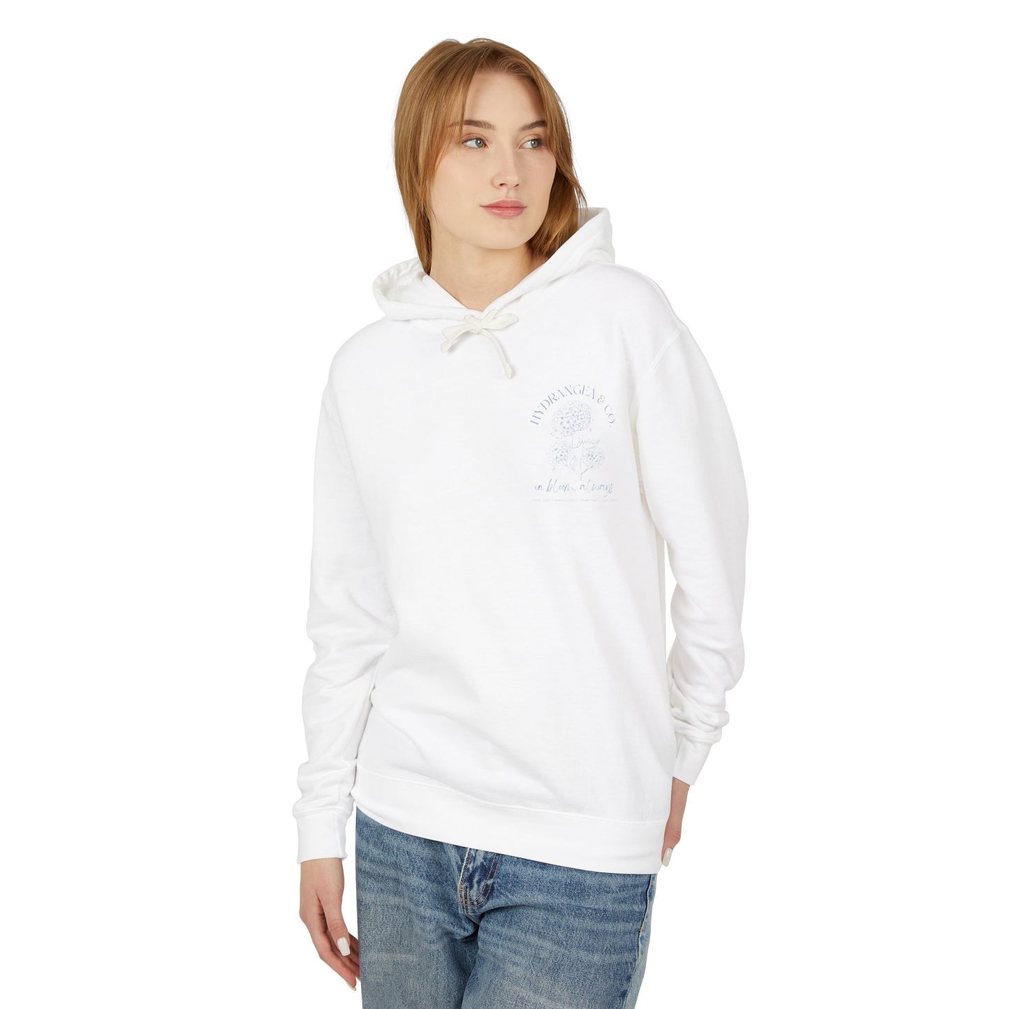 Hydrangea Unisex Lightweight Hooded Sweatshirt