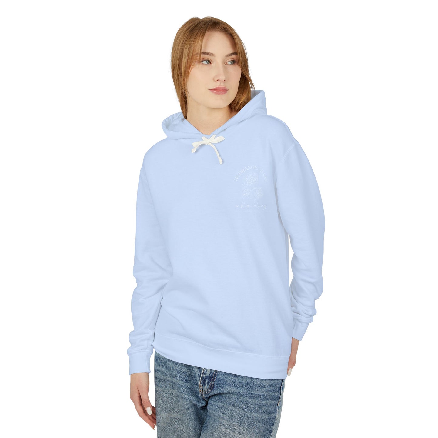 Hydrangea Unisex Lightweight Hooded Sweatshirt