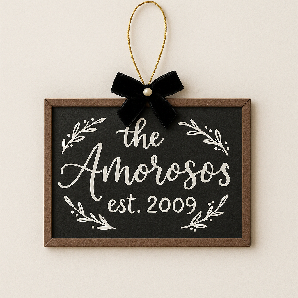 Holiday Collection - Chalkboard Ornament