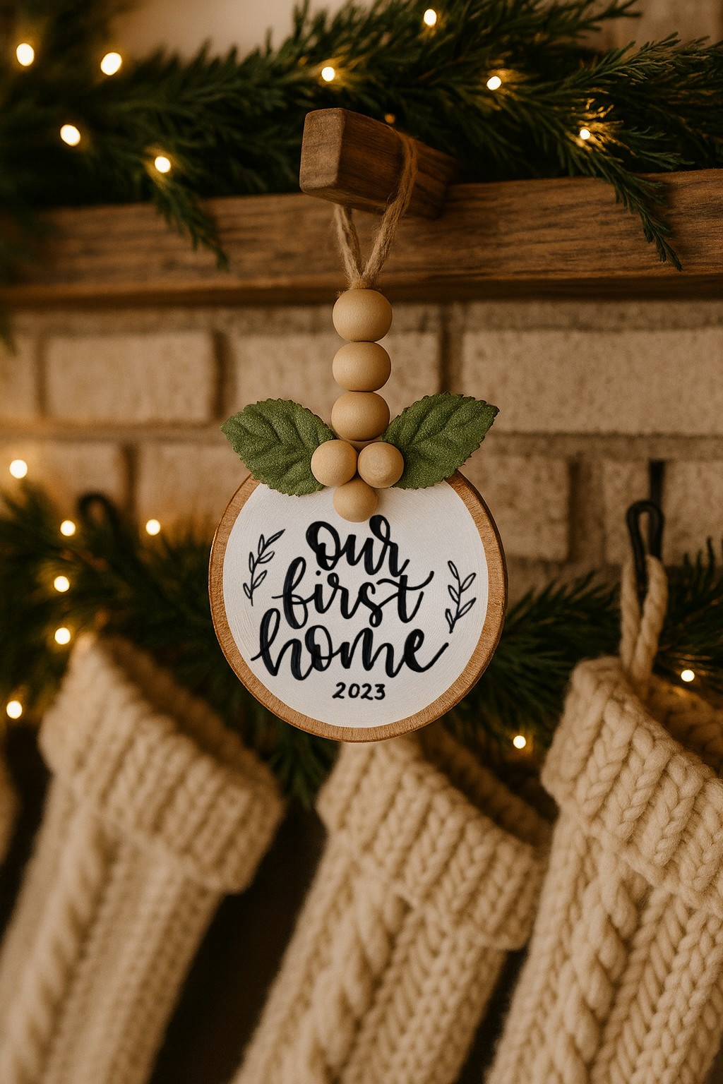 Holiday Collection - Wood Slice Ornament