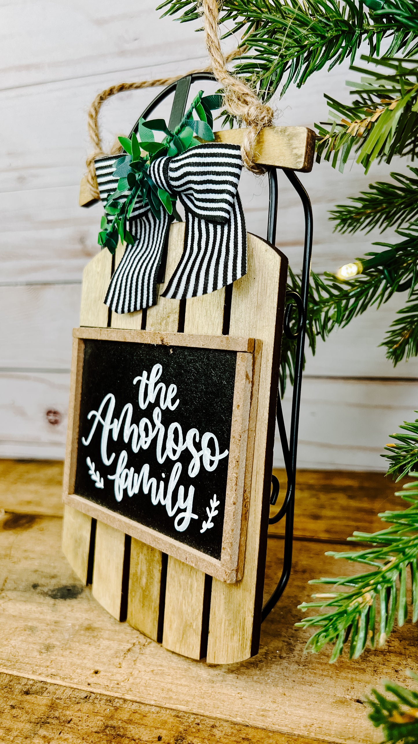 Holiday Collection - Wooden Sled