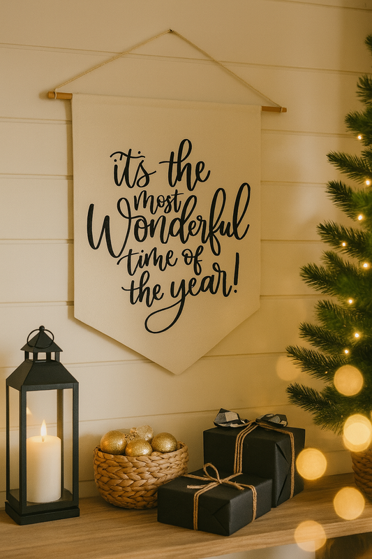 Holiday Collection - Linen Wall Pennant