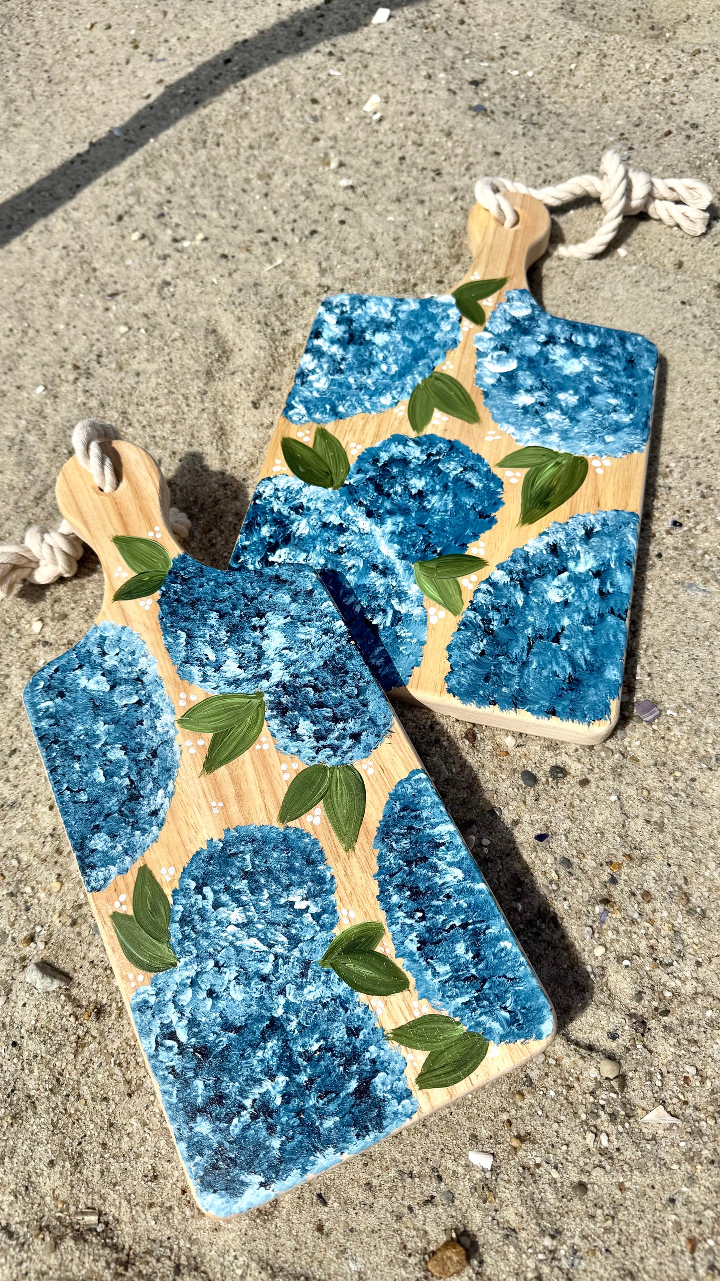 Hand Painted Hydrangea Board