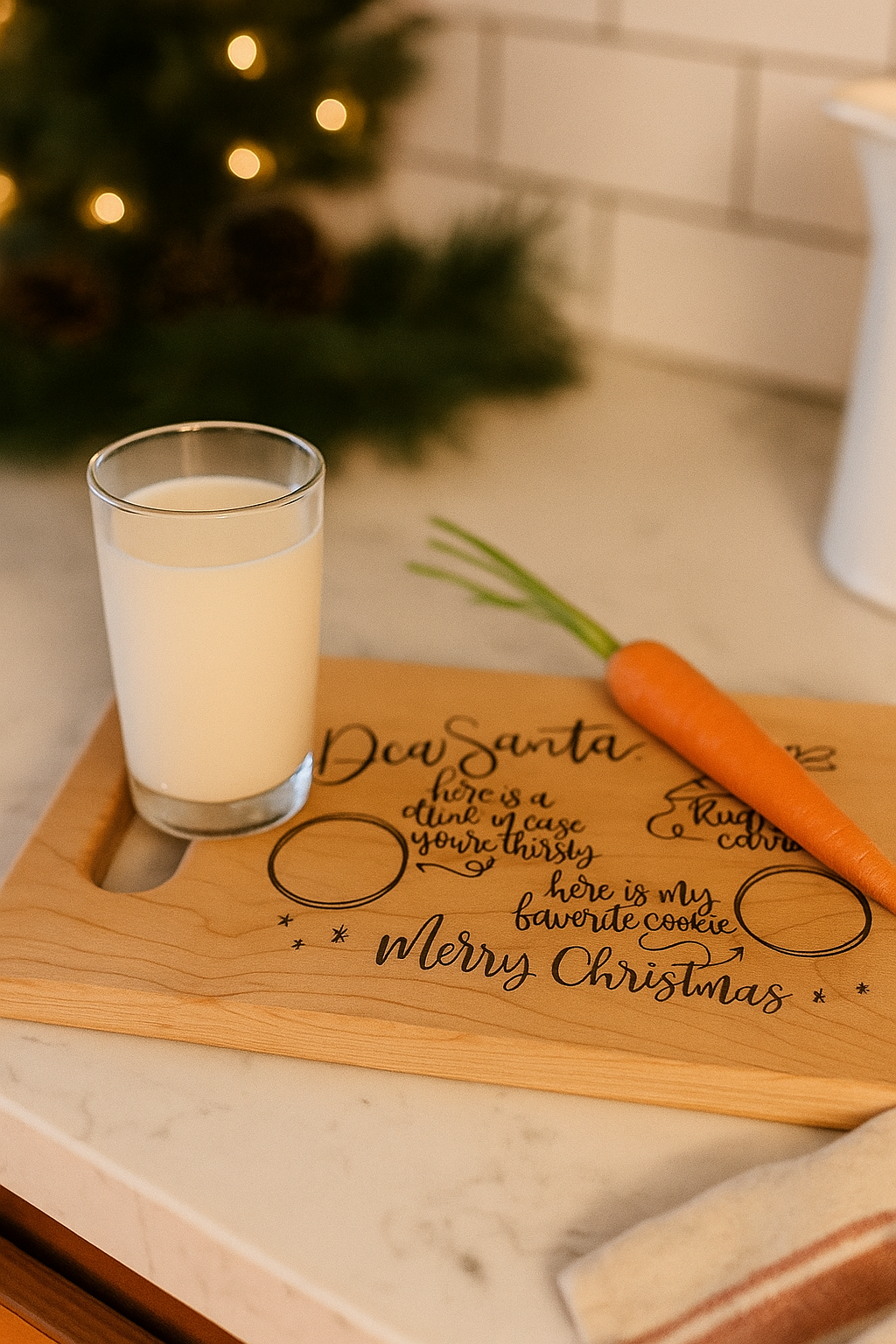 Holiday Collection - Santa Wooden Board