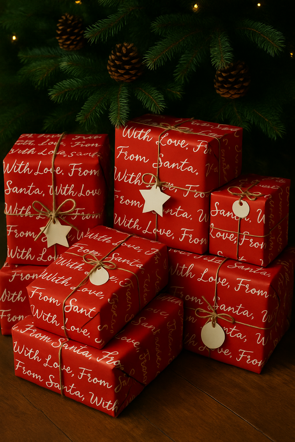 Holiday Collection - Wrapping Paper Santa