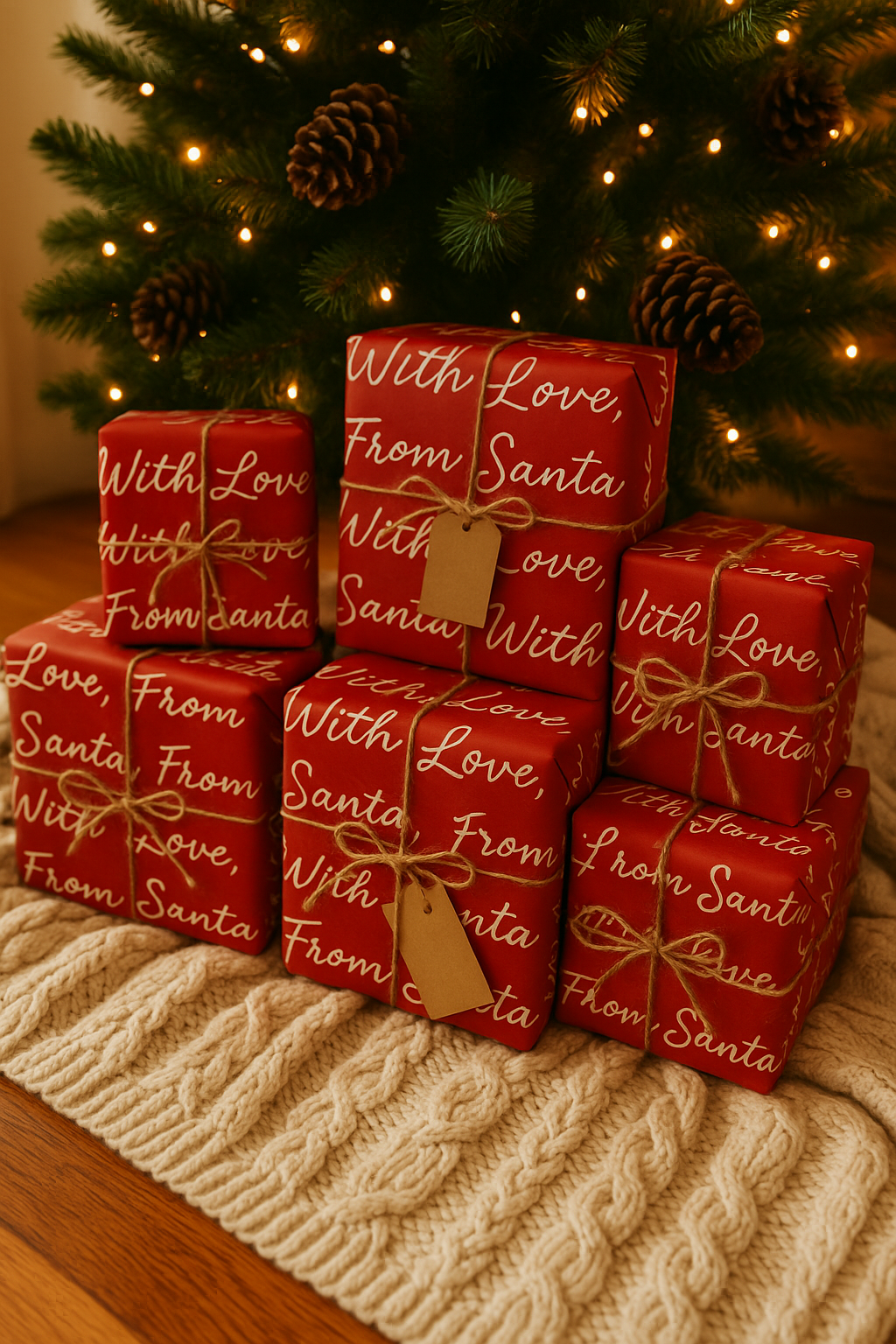 Holiday Collection - Wrapping Paper Santa