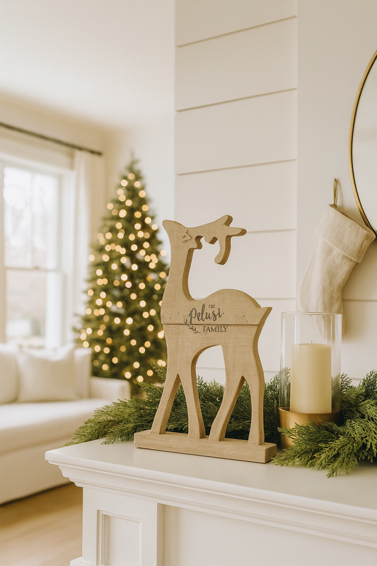 Holiday Collection - Wooden Reindeer