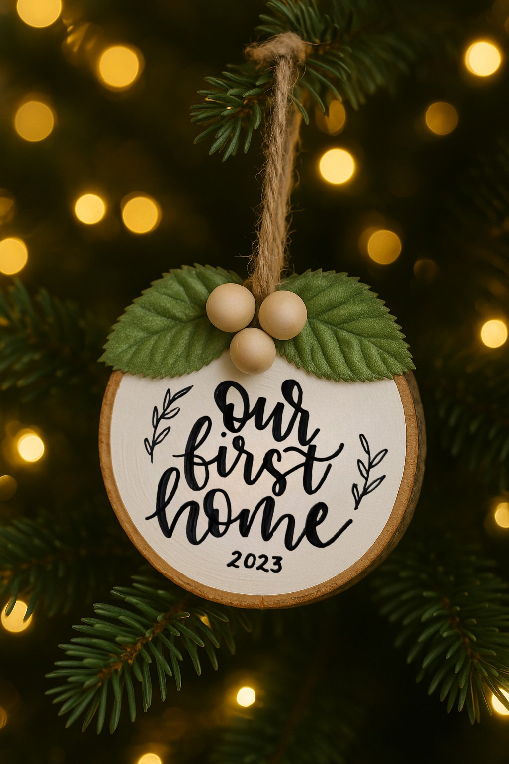 Holiday Collection - Wood Slice Ornament