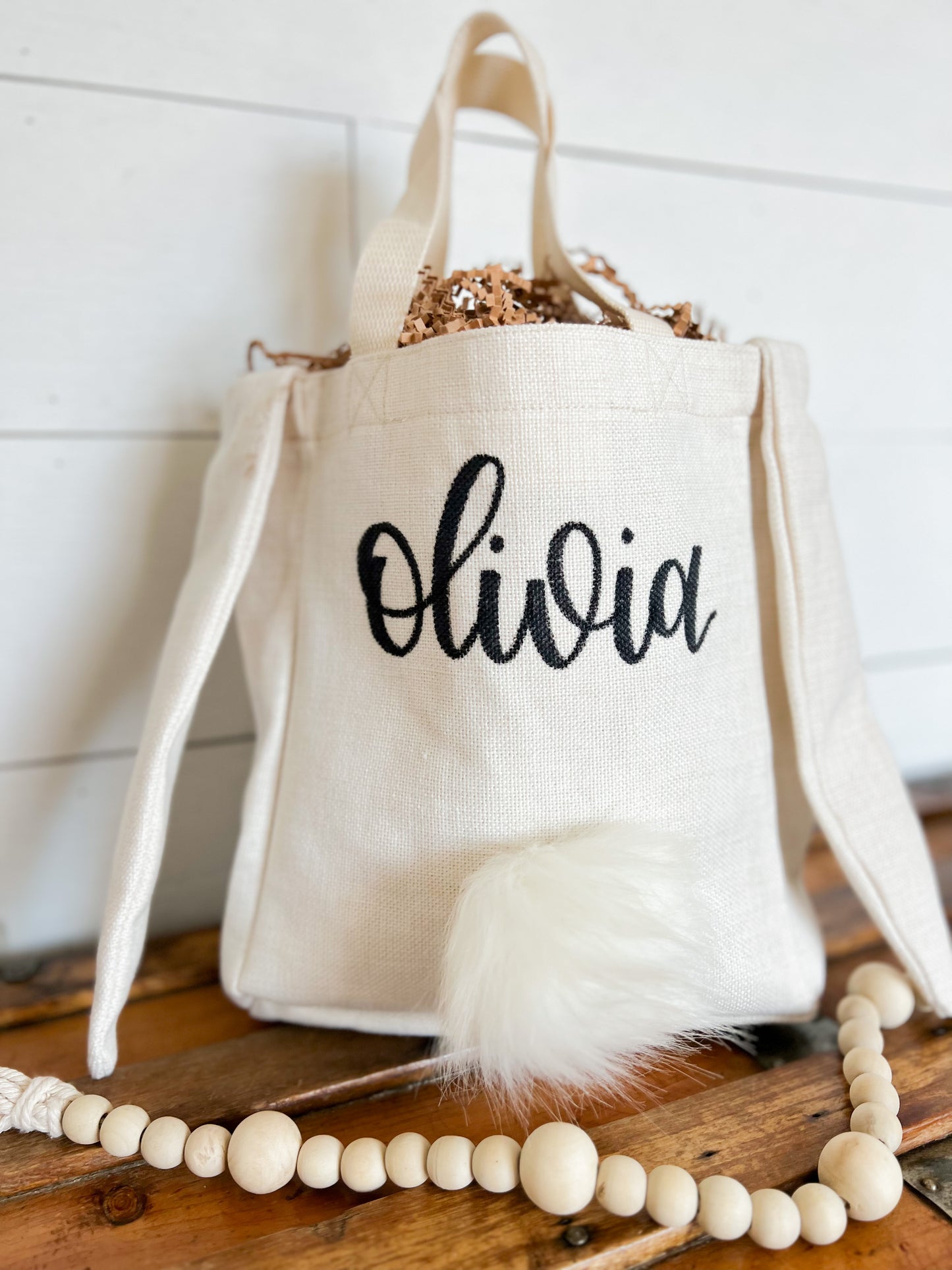 Canvas Easter Bunny Bag