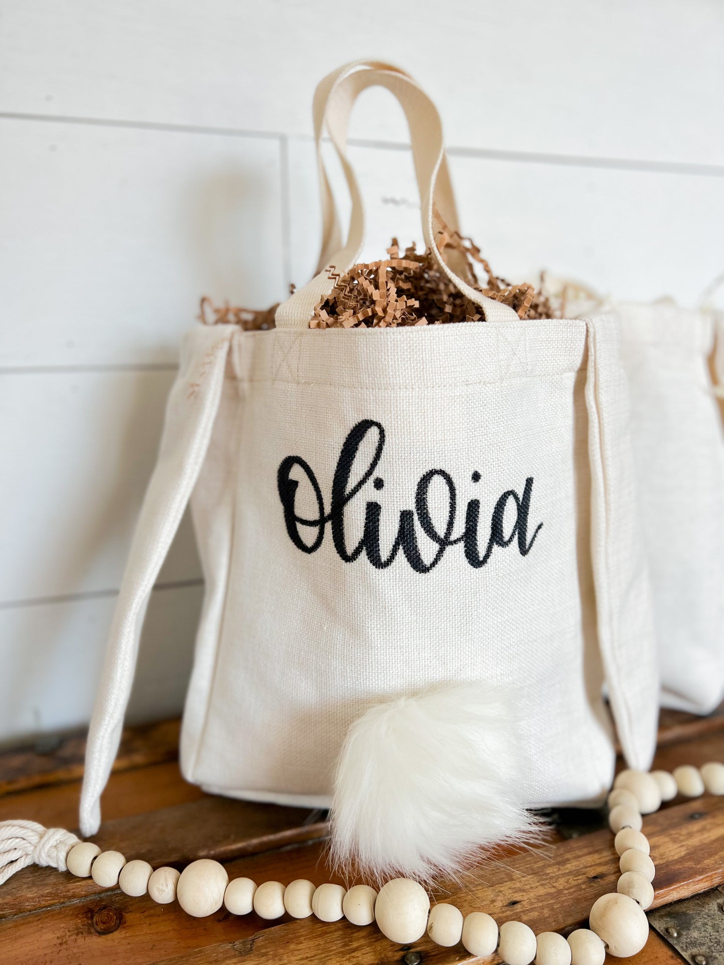 Canvas Easter Bunny Bag