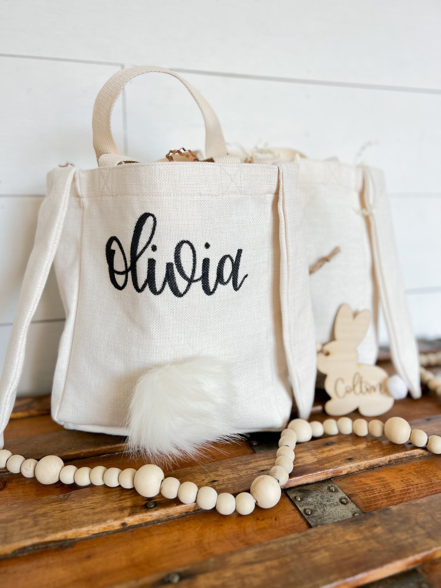 Canvas Easter Bunny Bag