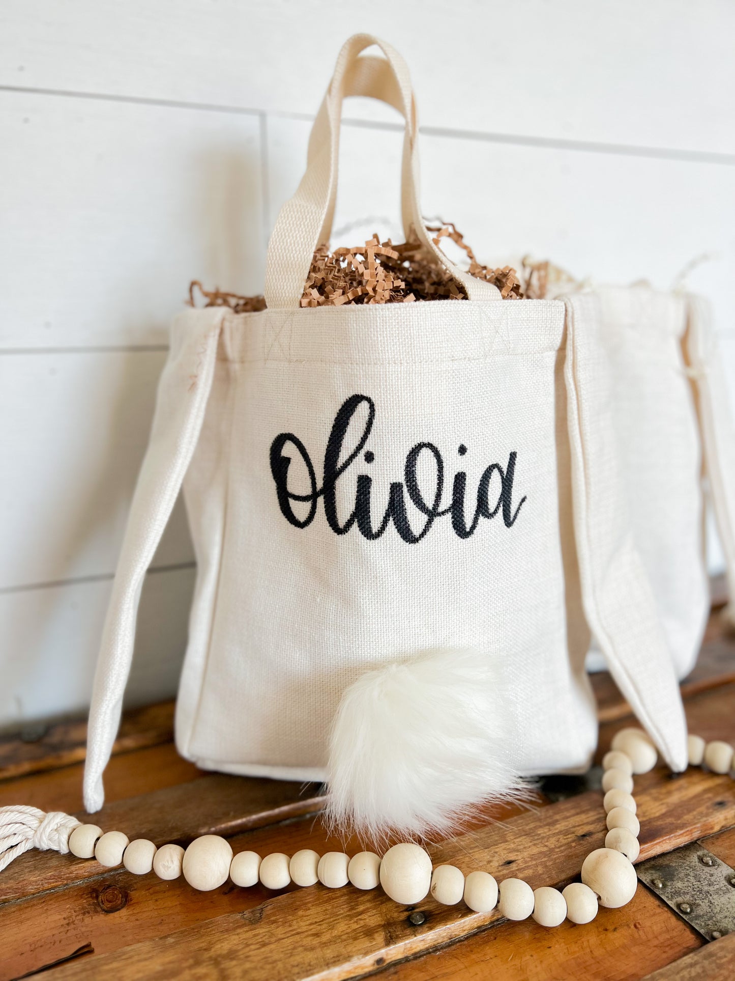 Canvas Easter Bunny Bag