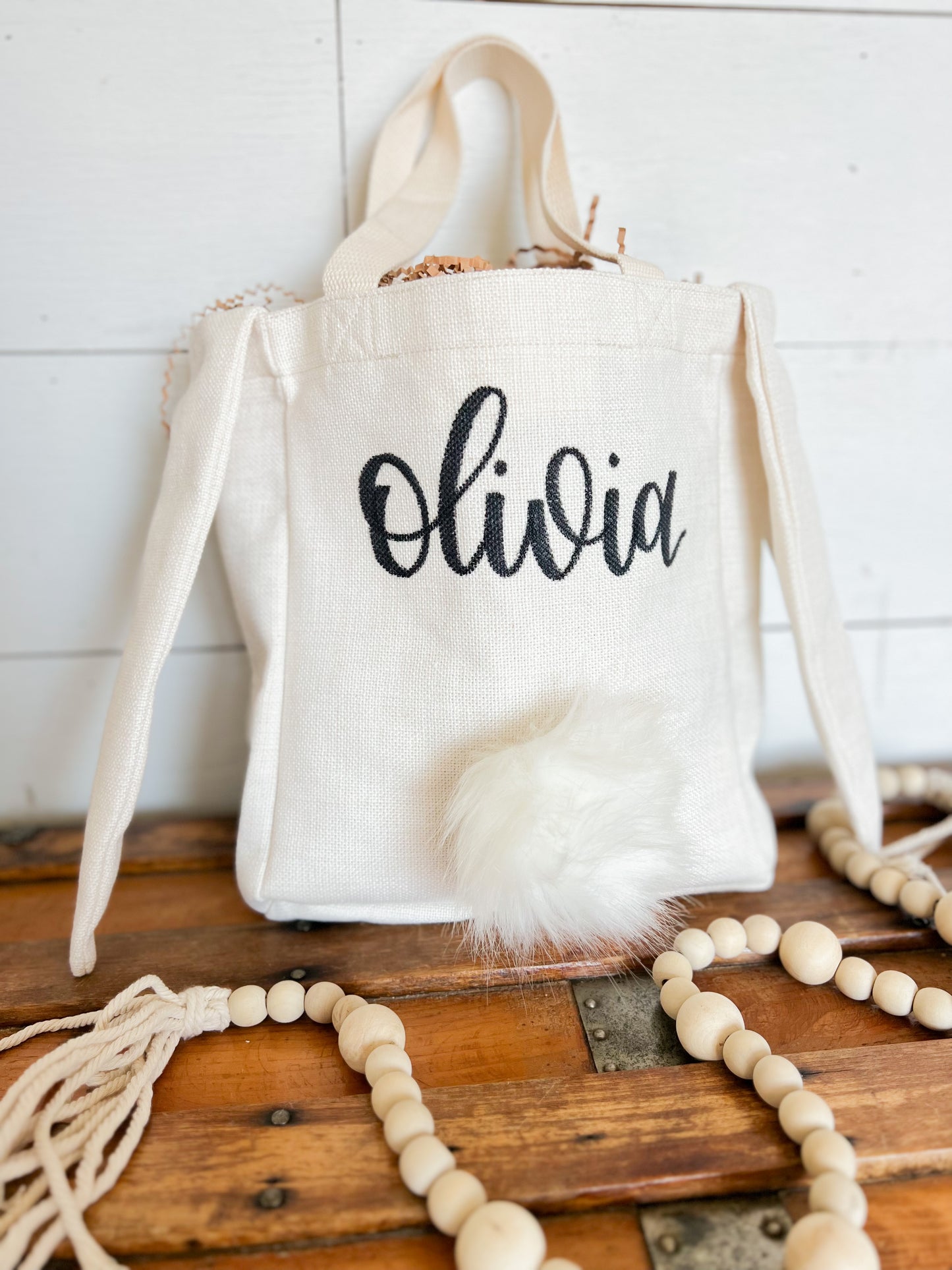 Canvas Easter Bunny Bag